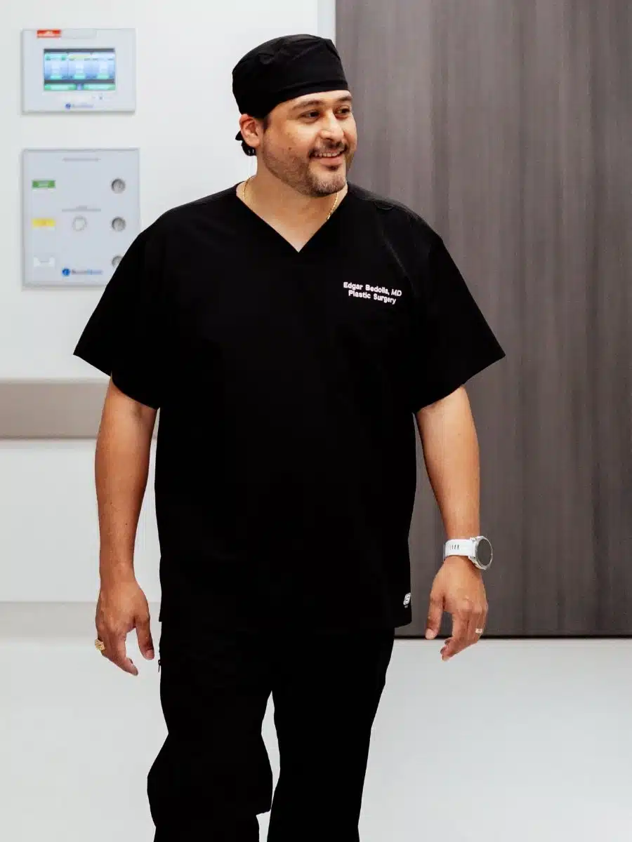 doctor walking through office doctor walking through office
